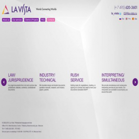 Скриншот главной страницы сайта la-vista.ru