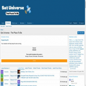 Скриншот главной страницы сайта sat-universe.com