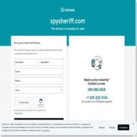 Скриншот главной страницы сайта spysheriff.com