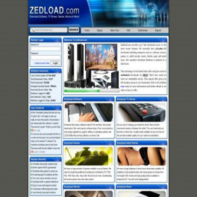 Скриншот главной страницы сайта zedload.com
