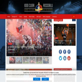 Скриншот главной страницы сайта 1000cuorirossoblu.it