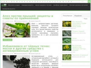Скриншот главной страницы сайта 1000listnik.ru