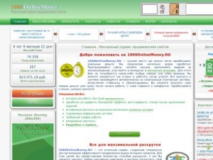 Скриншот главной страницы сайта 1000webmoney.ru