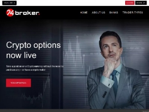 Скриншот главной страницы сайта 24broker.net