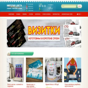 Скриншот главной страницы сайта 64-print.ru