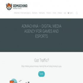 Скриншот главной страницы сайта admachina.com