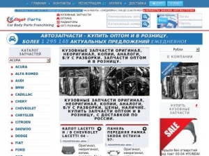 Скриншот главной страницы сайта agat-parts.ru