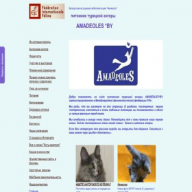 Скриншот главной страницы сайта amadeoles.ru