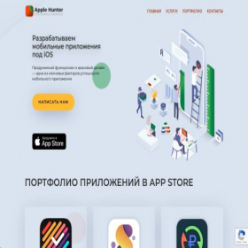 Скриншот главной страницы сайта applehunter.ru