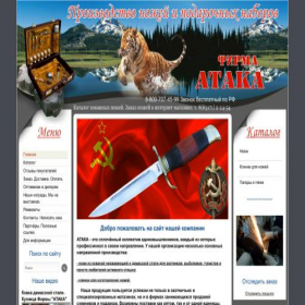 Скриншот главной страницы сайта ataka-nn.ru