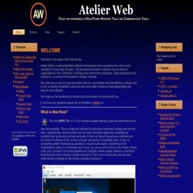 Скриншот главной страницы сайта atelierweb.com