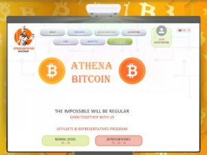 Скриншот главной страницы сайта athenabitcoin.ltd