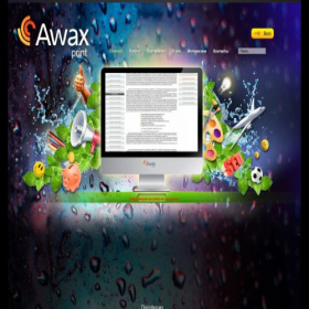 Скриншот главной страницы сайта awax-print.ru
