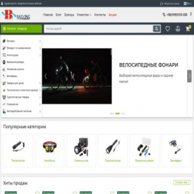 Скриншот главной страницы сайта bailong.kr.ua