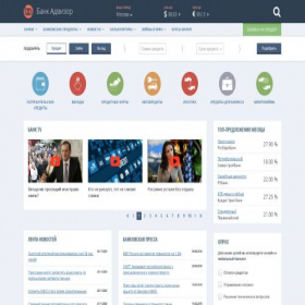 Скриншот главной страницы сайта bank-advisor.ru