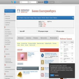 Скриншот главной страницы сайта bankinform.ru