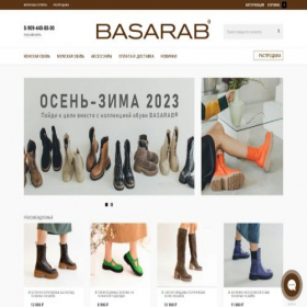 Скриншот главной страницы сайта basarab.ru