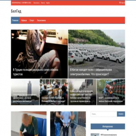 Скриншот главной страницы сайта belgid.by