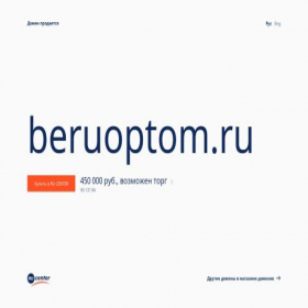 Скриншот главной страницы сайта beruoptom.ru