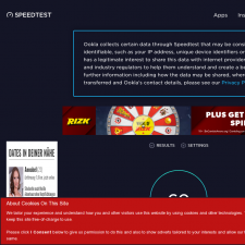 Скриншот главной страницы сайта beta.speedtest.net