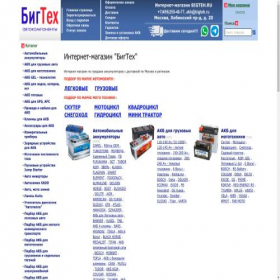Скриншот главной страницы сайта bigteh.ru