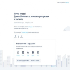 Скриншот главной страницы сайта bit-obmen.ru