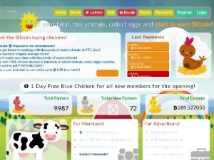 Скриншот главной страницы сайта bitchicken.net