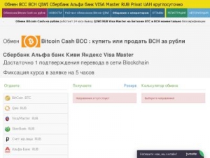 Скриншот главной страницы сайта bitcoin-cash24.com
