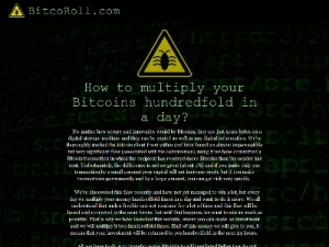 Скриншот главной страницы сайта bitcoroll.com
