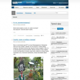 Скриншот главной страницы сайта blogs.kafanews.com