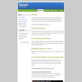 Скриншот главной страницы сайта borsosfi.hu