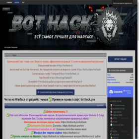 Скриншот главной страницы сайта bothack.pro