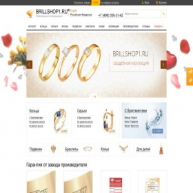 Скриншот главной страницы сайта brilshop.ru