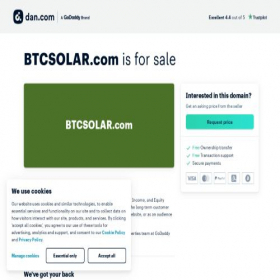 Скриншот главной страницы сайта btcsolar.com