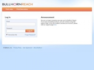 Скриншот главной страницы сайта bullhornreach.com
