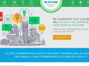 Скриншот главной страницы сайта buxcure.com