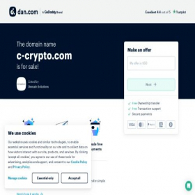Скриншот главной страницы сайта c-crypto.com
