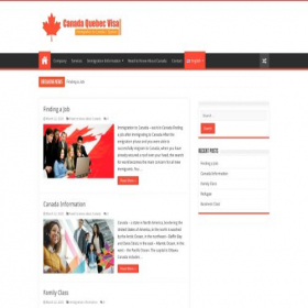 Скриншот главной страницы сайта canadaquebecvisa.com