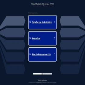 Скриншот главной страницы сайта cannavaro-tips1x2.com
