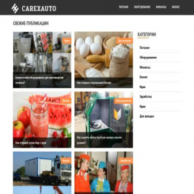 Скриншот главной страницы сайта carexauto.ru
