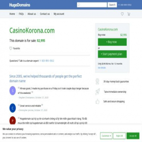 Скриншот главной страницы сайта casinokorona.com