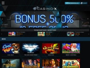Скриншот главной страницы сайта casinox.co