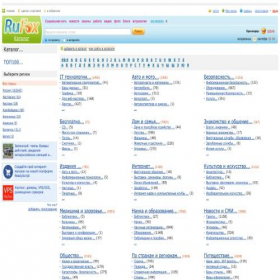 Скриншот главной страницы сайта catalog.rufox.ru