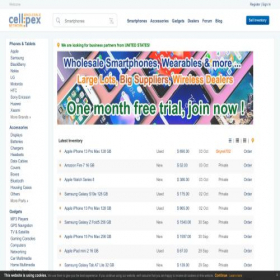 Скриншот главной страницы сайта cellpex.net