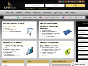 Скриншот главной страницы сайта cfd1000.com