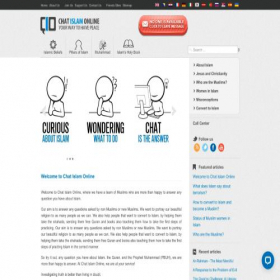 Скриншот главной страницы сайта chatislamonline.org