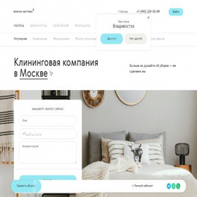Скриншот главной страницы сайта cleanbros.ru