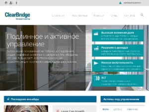 Скриншот главной страницы сайта clearbridge.com.ru