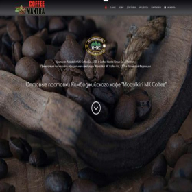 Скриншот главной страницы сайта coffeemantra.ru