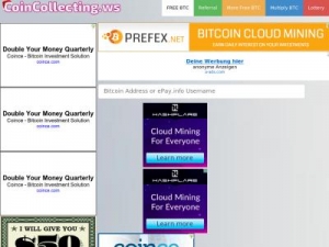 Скриншот главной страницы сайта coincollecting.ws
